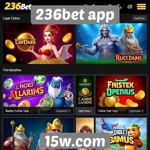 Principais jogos disponíveis no 236bet app